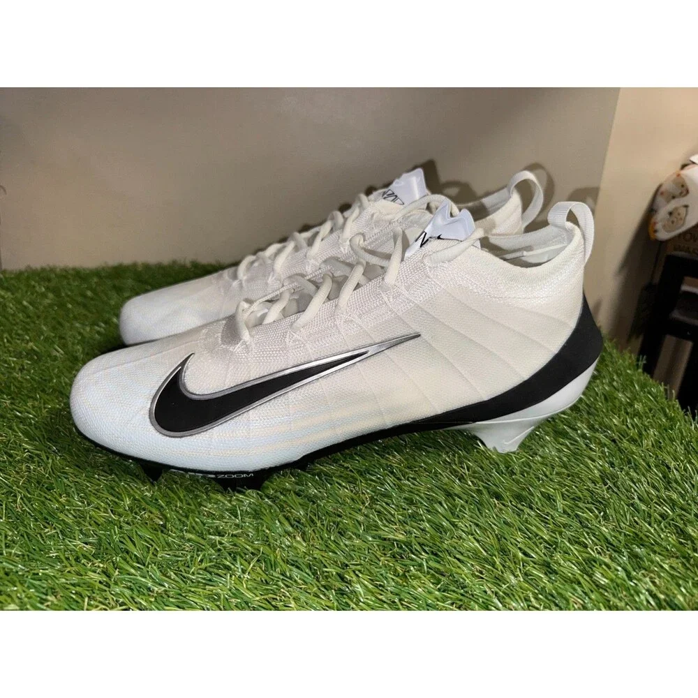 Mens 11 Wide Nike Zoom Air Vapor Elite PE Football Cleats White Black HV2724-100